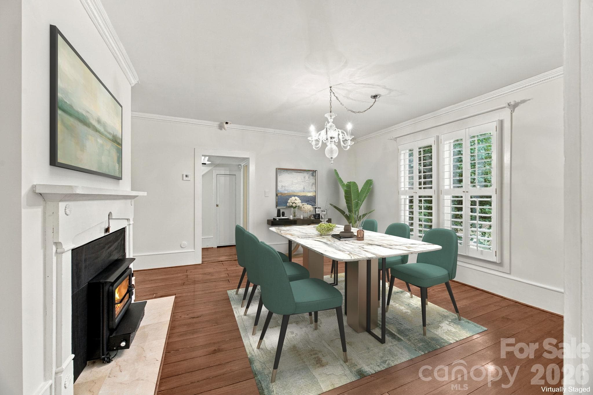 Formal Dining Room Virtually Staged - 4036 Will Proctor Street, Denver