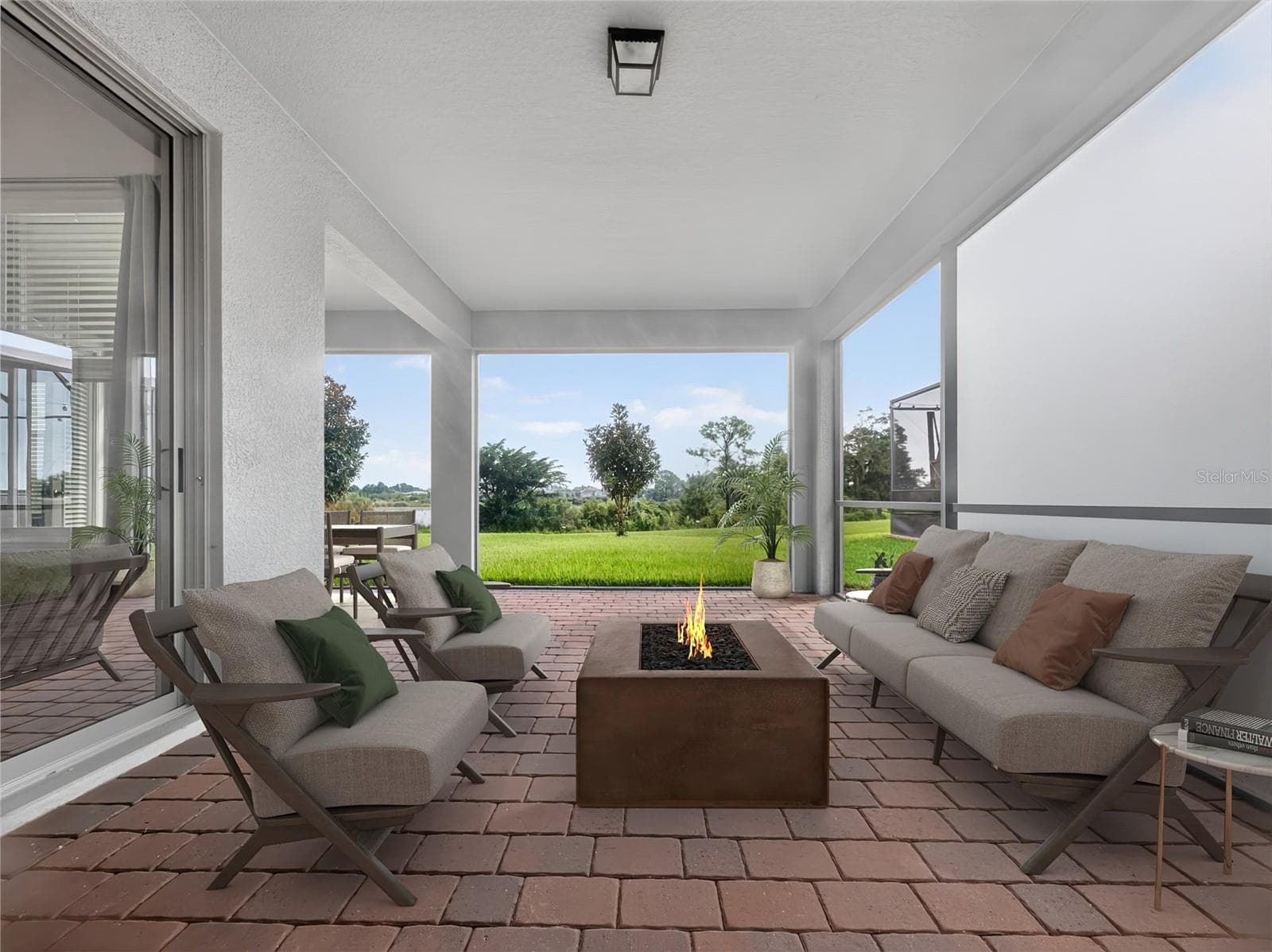 Staged Covered Lanai - 9849 LOST CREEK DR, WINTER GARDEN