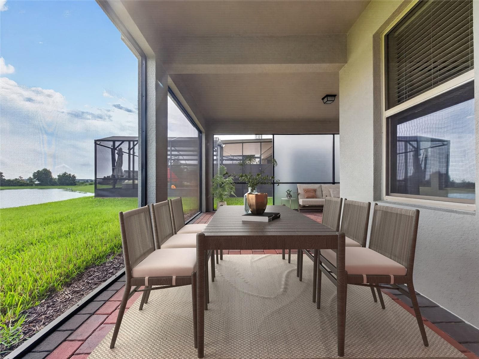 Staged Covered Lanai - 9849 LOST CREEK DR, WINTER GARDEN