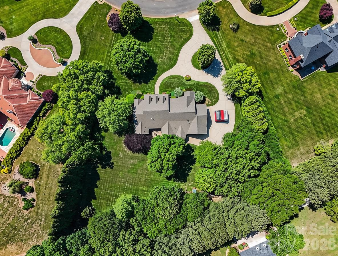 Aerial view of entire property...so impressive! - 1422 Stone Gate Drive, Shelby