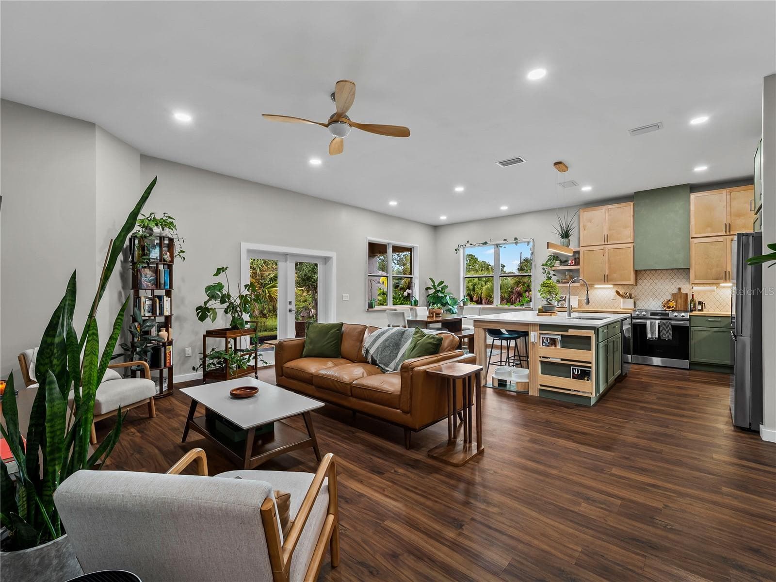 KitchenGreatRoom_8163WalbertSt_PortCharlotte_OpenConcept_Wide.jpg - 8163 WALBERT ST, PORT CHARLOTTE