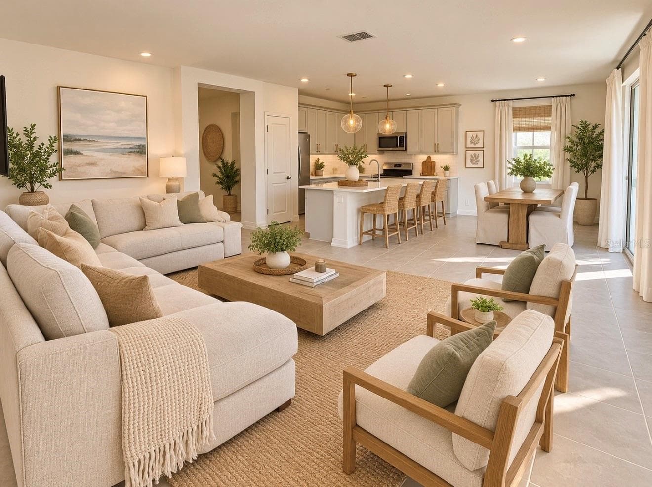 Great Room Digitally Staged - 4328 OUTHAUL RUN, PALMETTO