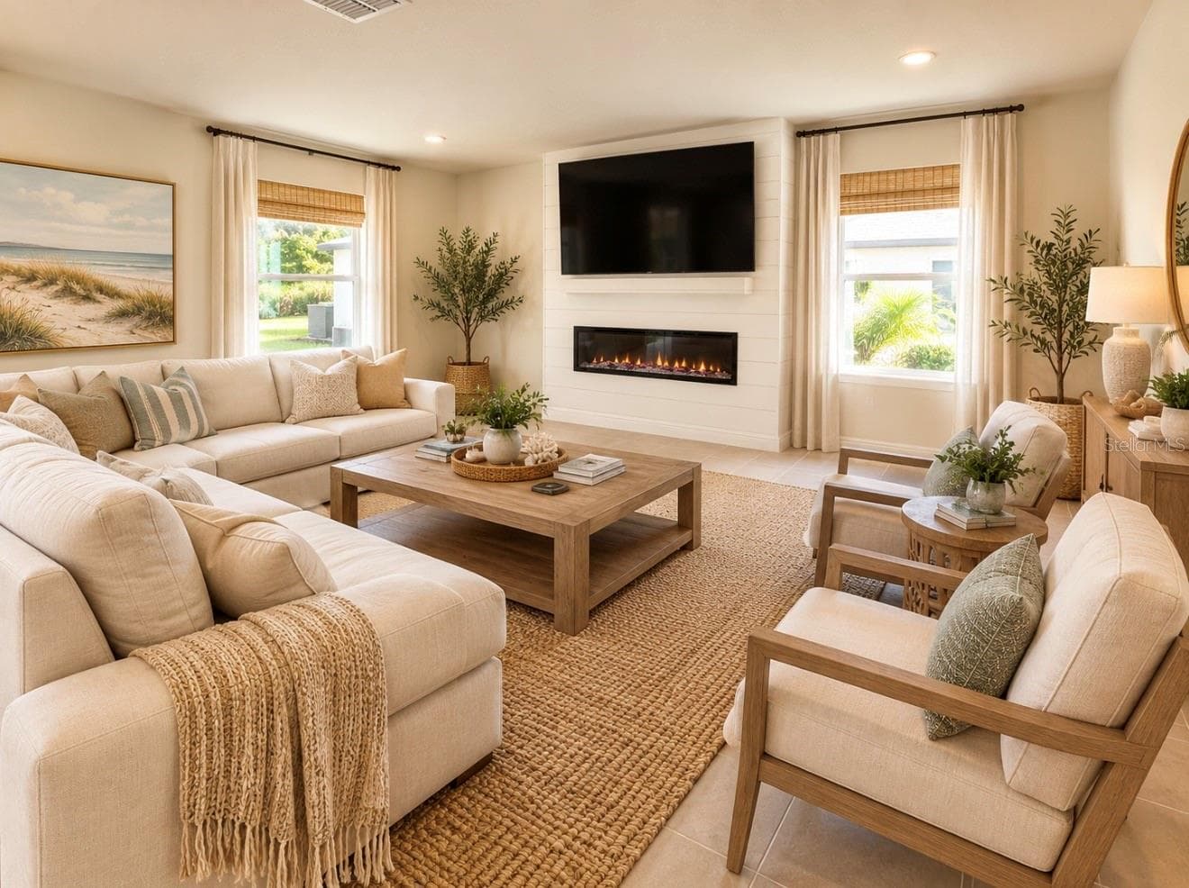 Great Room Digitally Staged - 4328 OUTHAUL RUN, PALMETTO