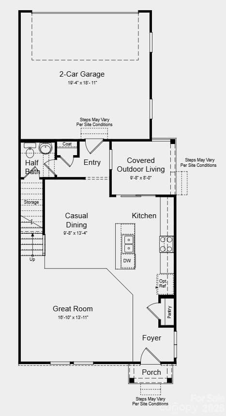 Additional Highlights include: Shower ledge at primary bath, tray ceiling package, and quartz countertops at kitchen. - 509 Silver Spur Alley, Indian Trail