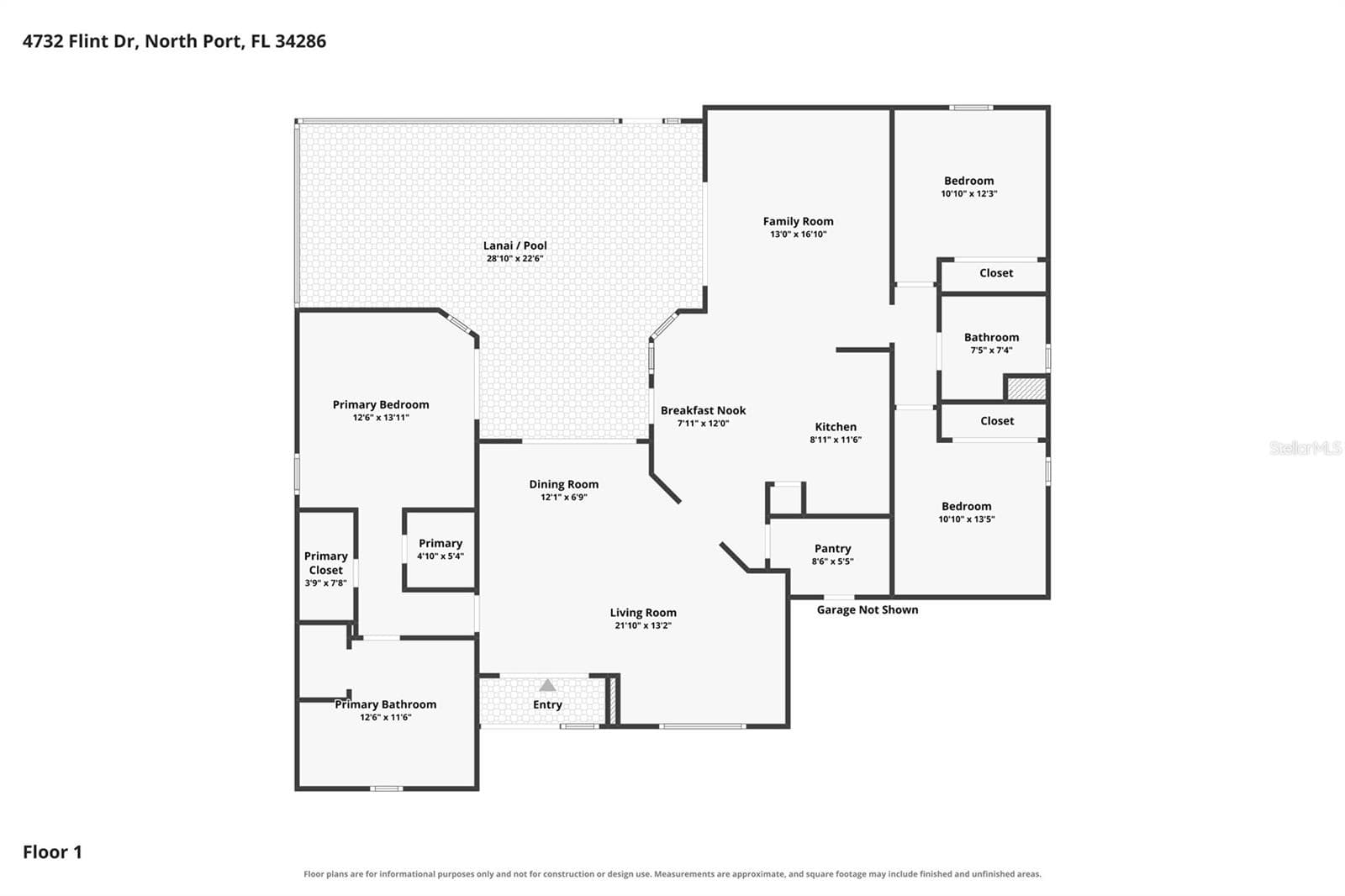 Floorplan - 4732 FLINT DR, NORTH PORT