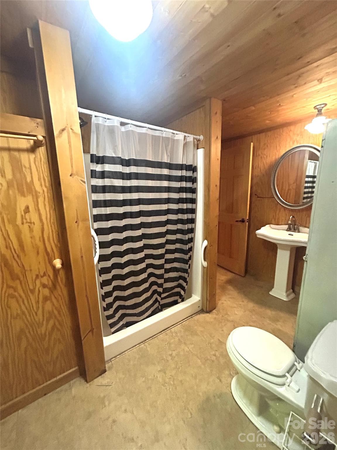 Bathroom with shower , needs some TLC - 217 Sandalwood Road, Whittier