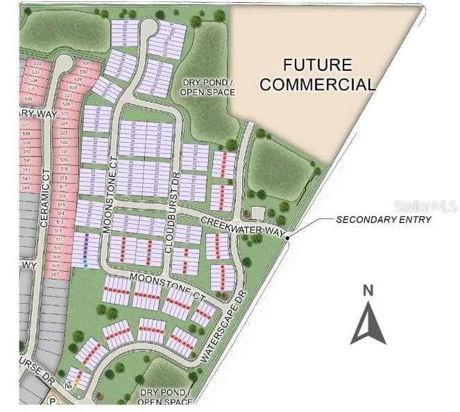 Waterstone Townhomes Community Sitemap - 557 MOONSTONE CT, GROVELAND