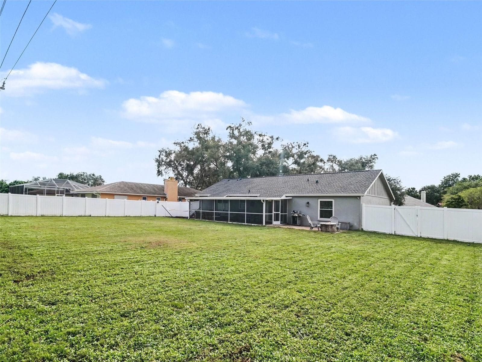 Fenced Back yard - 4333 CHARING CROSS RD, SARASOTA