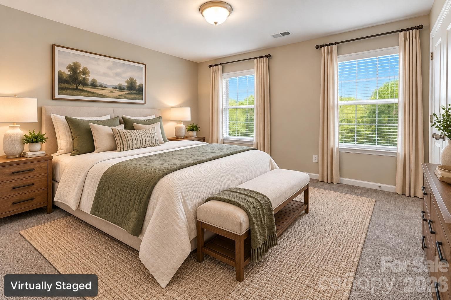 2nd Bedroom Virtually Staged - 7041 Carnwarth Lane, Indian Land