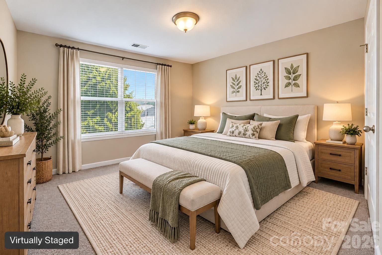 3rd Bedroom Virtually Staged - 7041 Carnwarth Lane, Indian Land