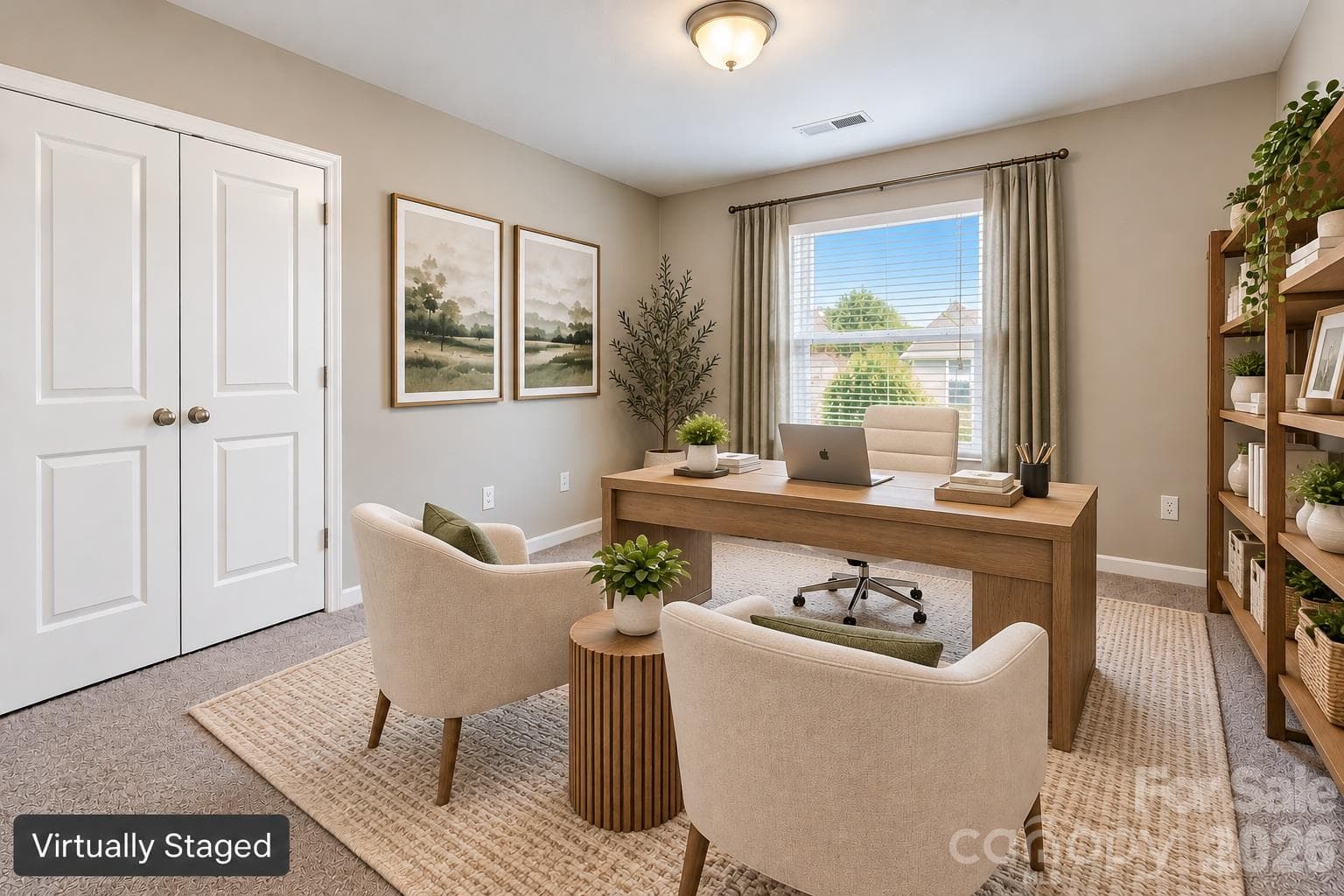 Virtually stage 4th Bedroom used as an office - 7041 Carnwarth Lane, Indian Land