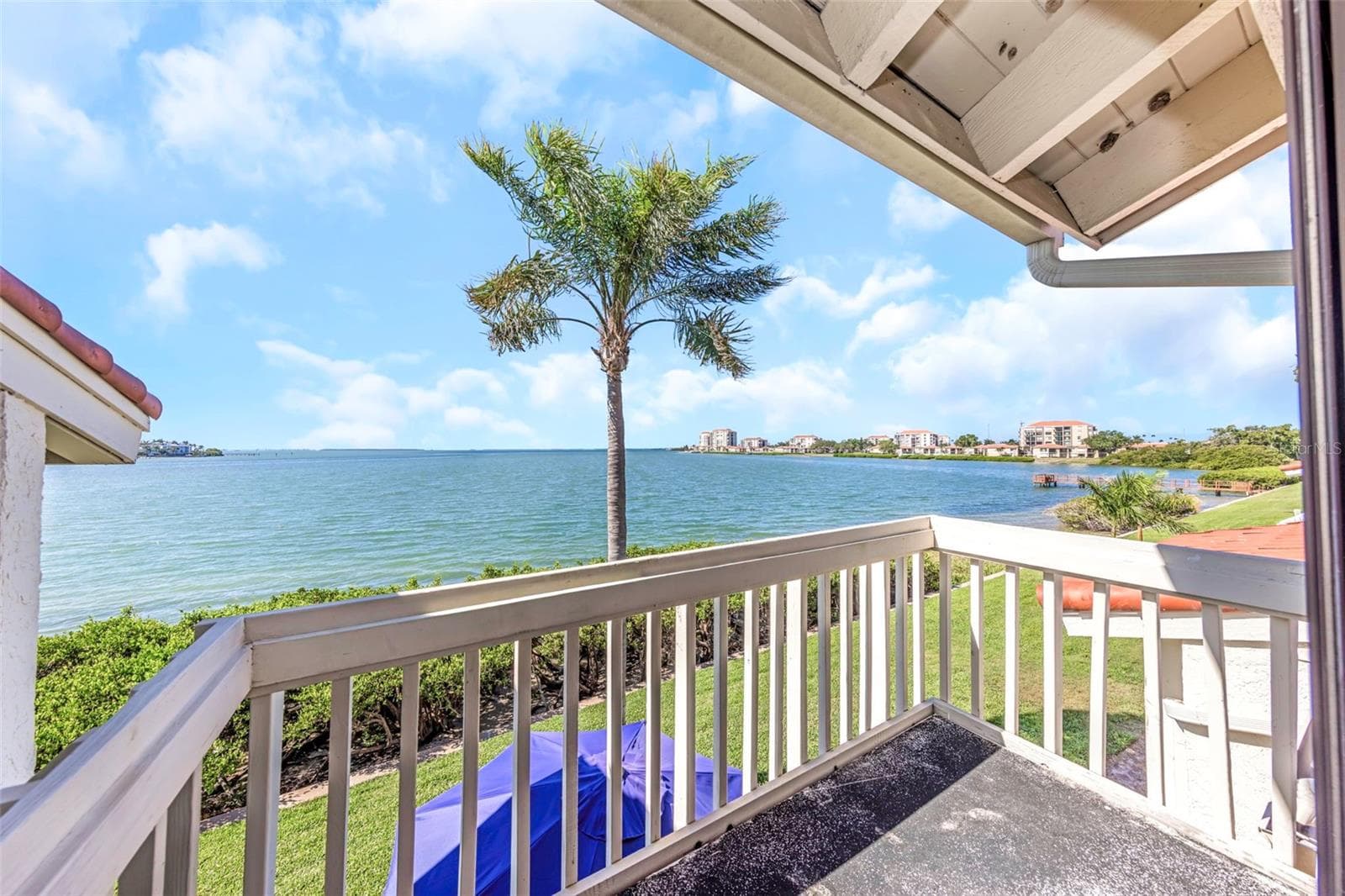 Primary bedroom balcony - 5650 ESCONDIDA BLVD S, ST PETERSBURG