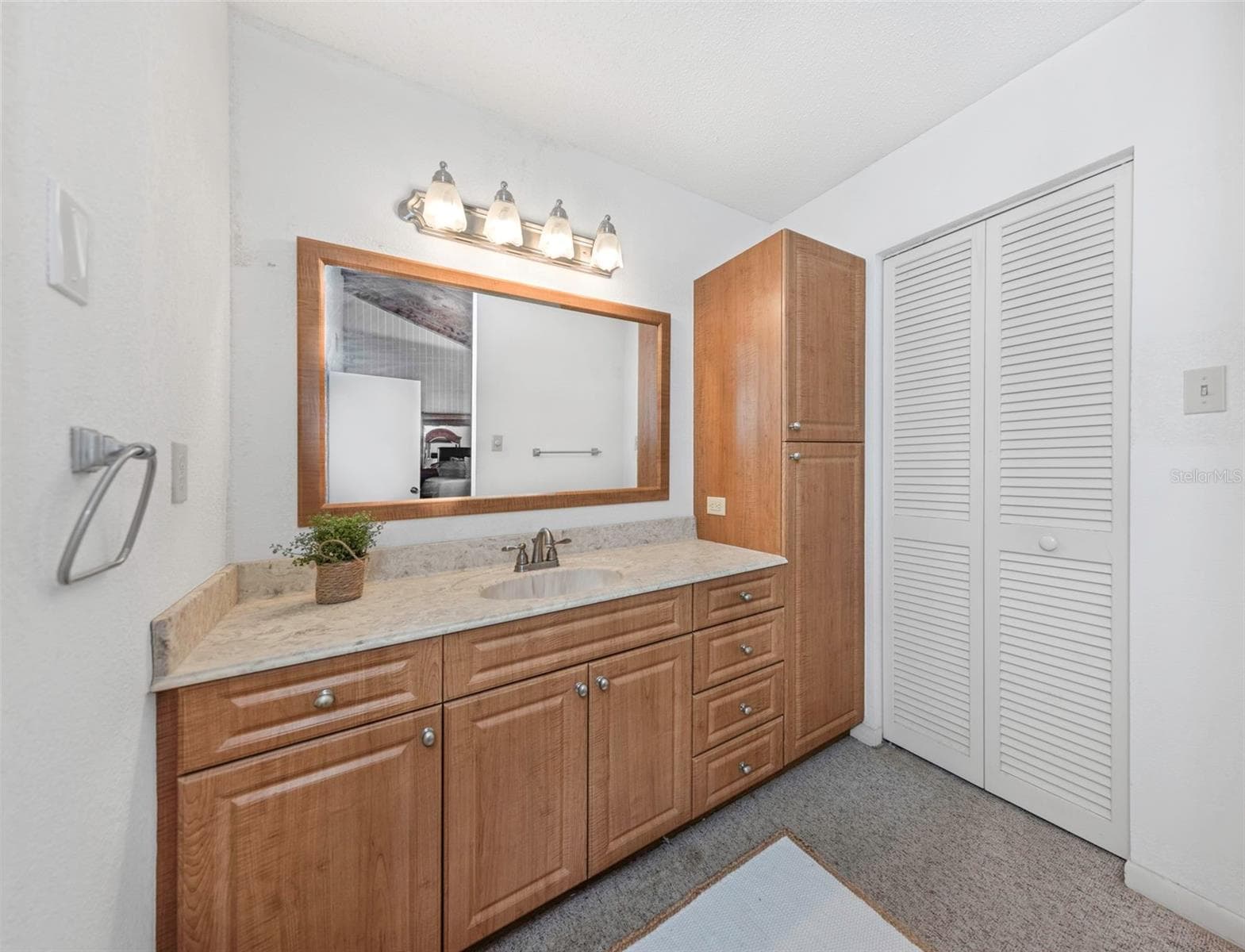 Primary bath and closet - 5650 ESCONDIDA BLVD S, ST PETERSBURG