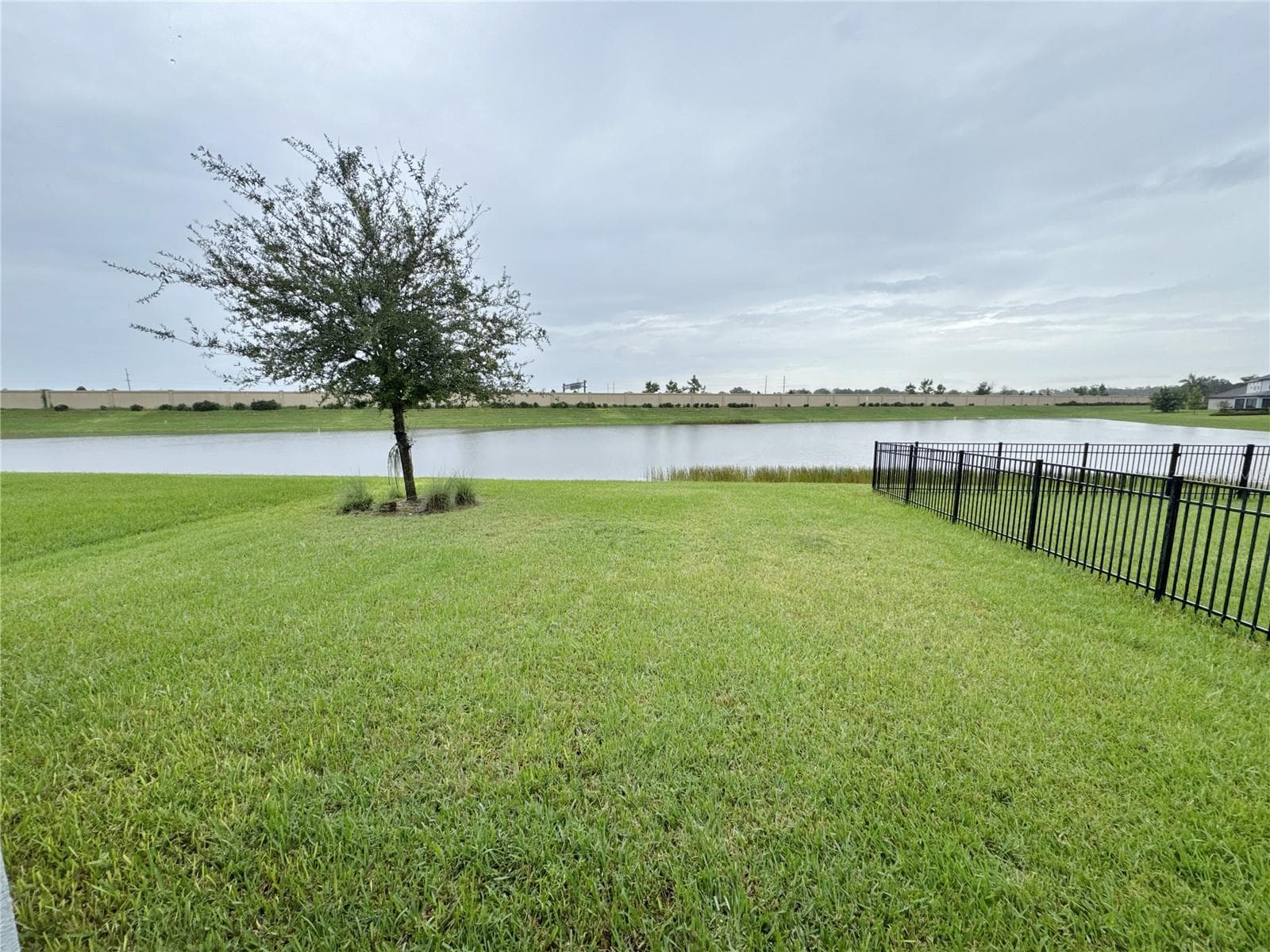 yard and pond view - 8308 REEFBAY CV, PARRISH