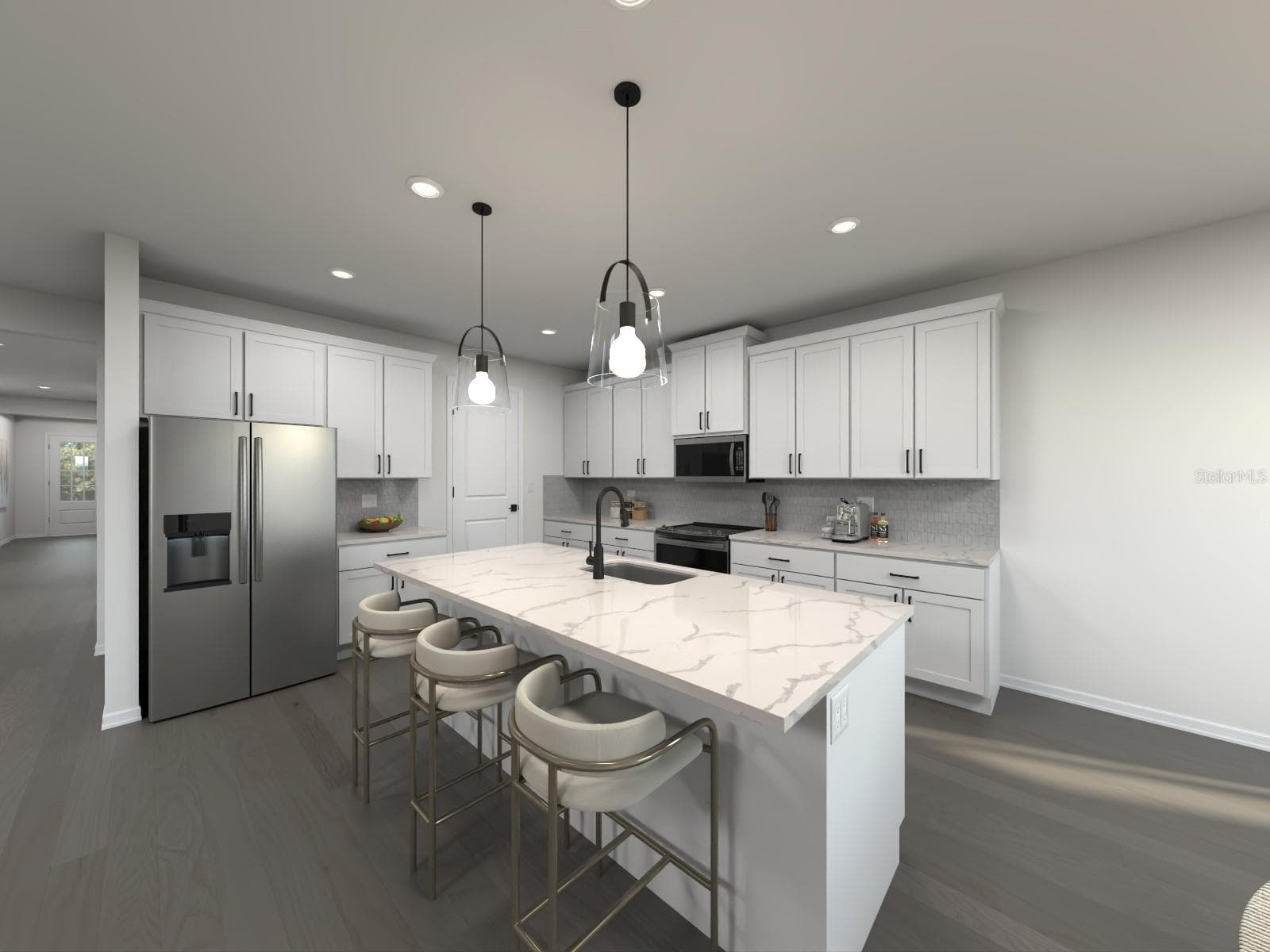 Photo is not of the actual home, but is an inspirational photo of builder’s model home and may depict options, furnishings, and/or decorator features that are not included. - 43 GARNI DR, PALM COAST