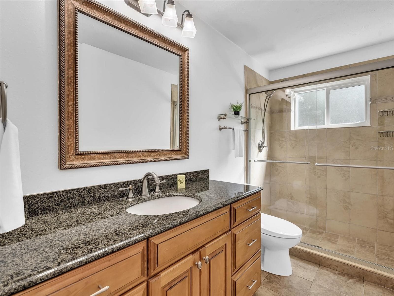 Guest Bath with granite counter - 5440 SW 155TH CT, MIAMI