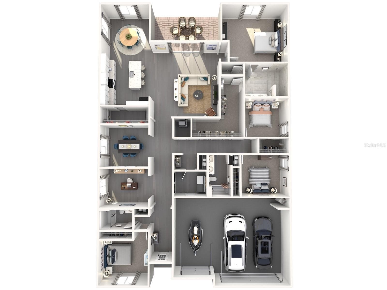 Photo is not of the actual home, but is an inspirational photo of builder’s model home and may depict options, furnishings, and/or decorator features that are not included - 99 TEQUESTA CT, PALM COAST