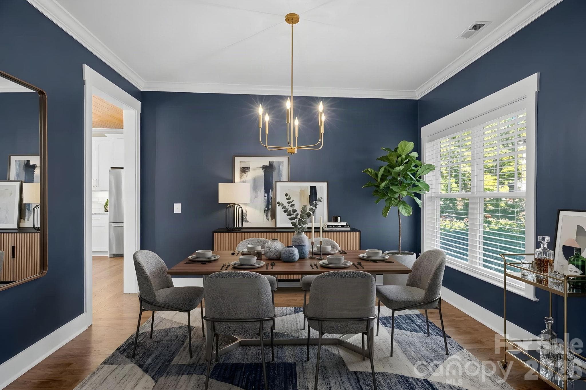 Spacious Dining Room (Virtually Staged) - 1333 Riverside Drive, Charlotte
