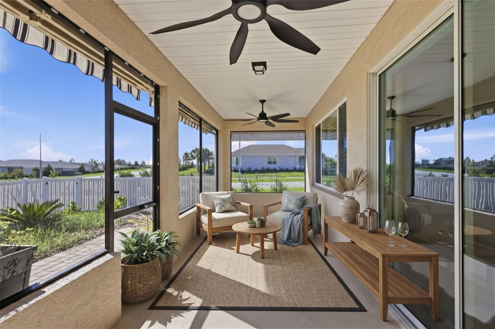 Virtually Staged Rear Porch - 10378 SW 96TH LOOP, OCALA