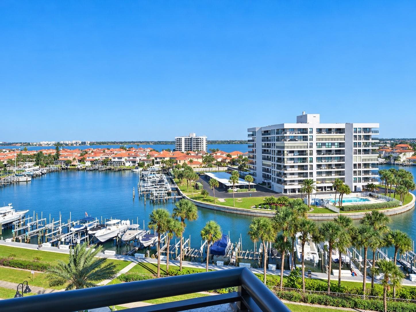 View from the wrap around balcony. - 1660 GULF BLVD #706, CLEARWATER