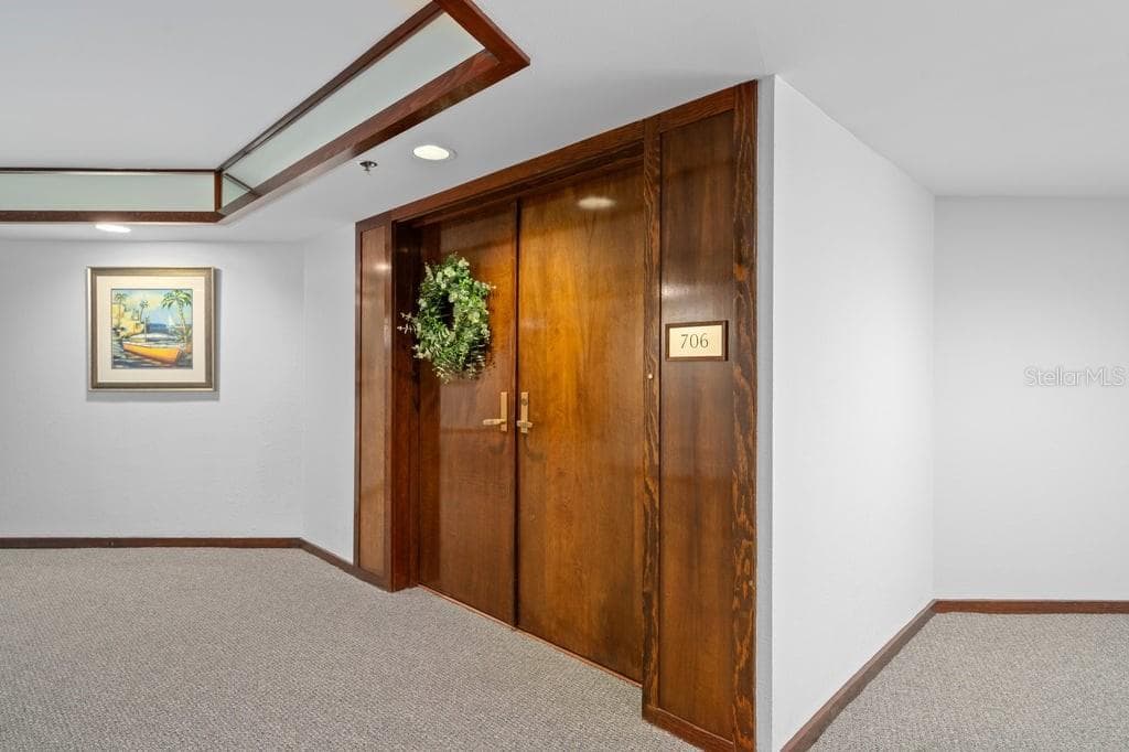 Entry to your new beach house. - 1660 GULF BLVD #706, CLEARWATER