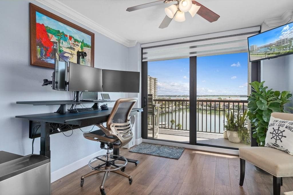 Dinette/Den area off kitchen.  Currently using as home office. - 1660 GULF BLVD #706, CLEARWATER