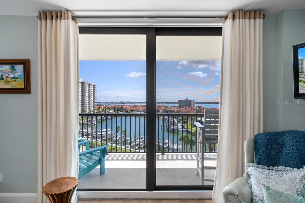 View from Primary bedroom - 1660 GULF BLVD #706, CLEARWATER