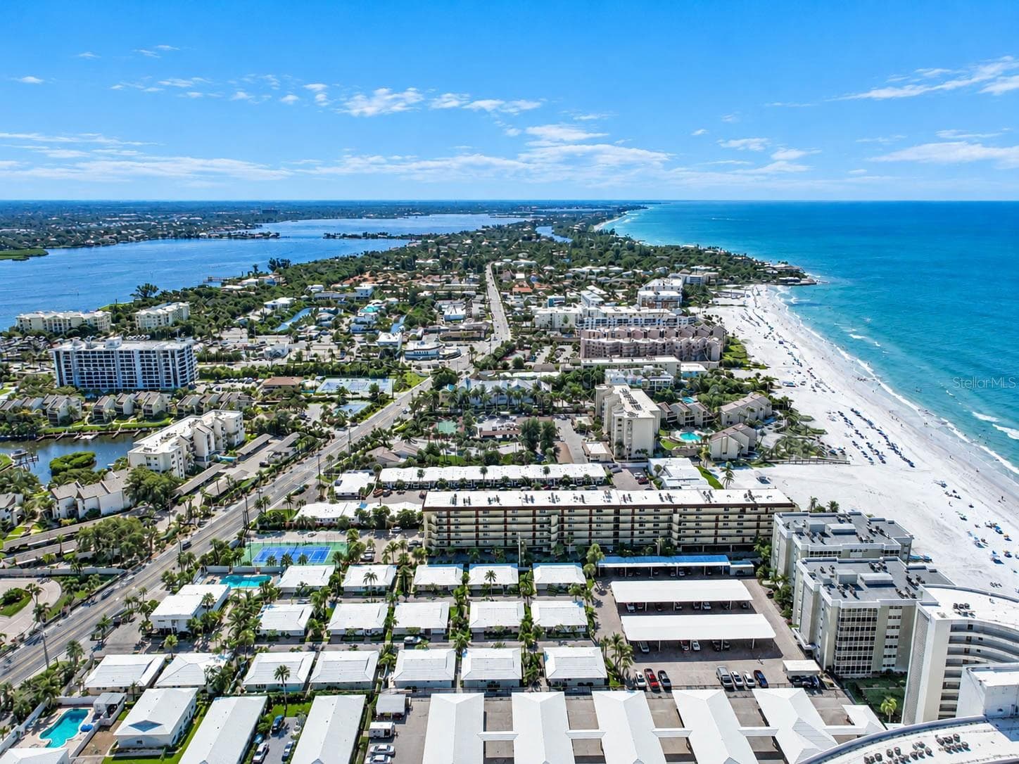 Aerial view of Siesta Key - 6308 MIDNIGHT PASS RD #6, SARASOTA