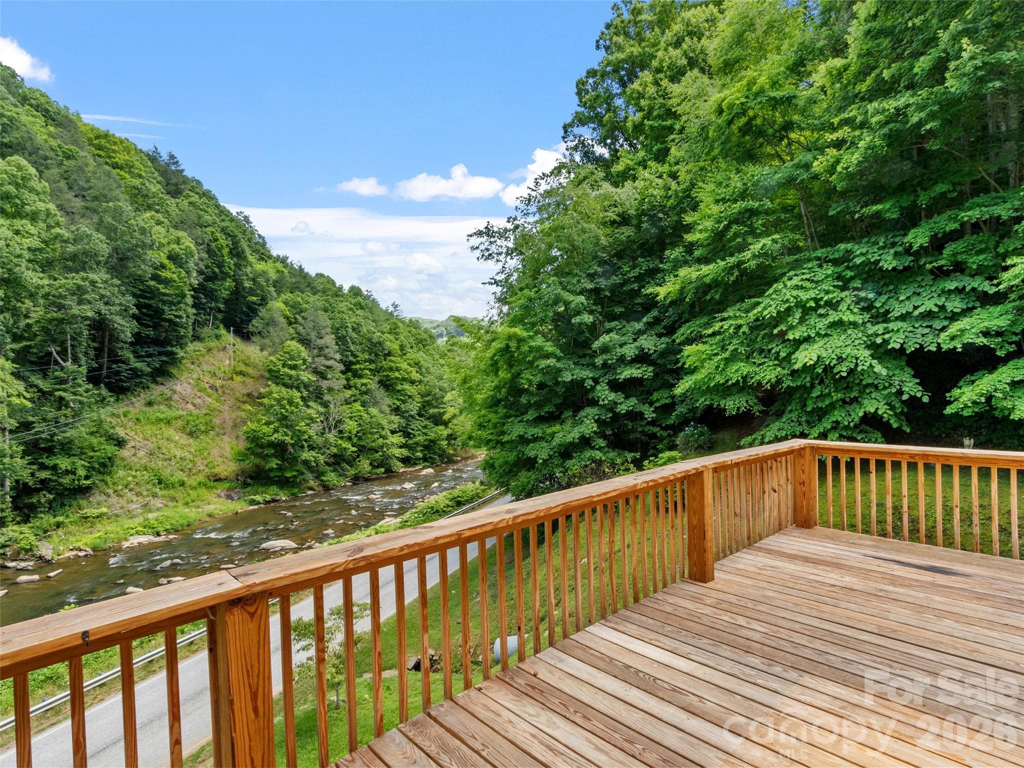 Deck looking over river. - 12982 US HWY 19W None, Burnsville