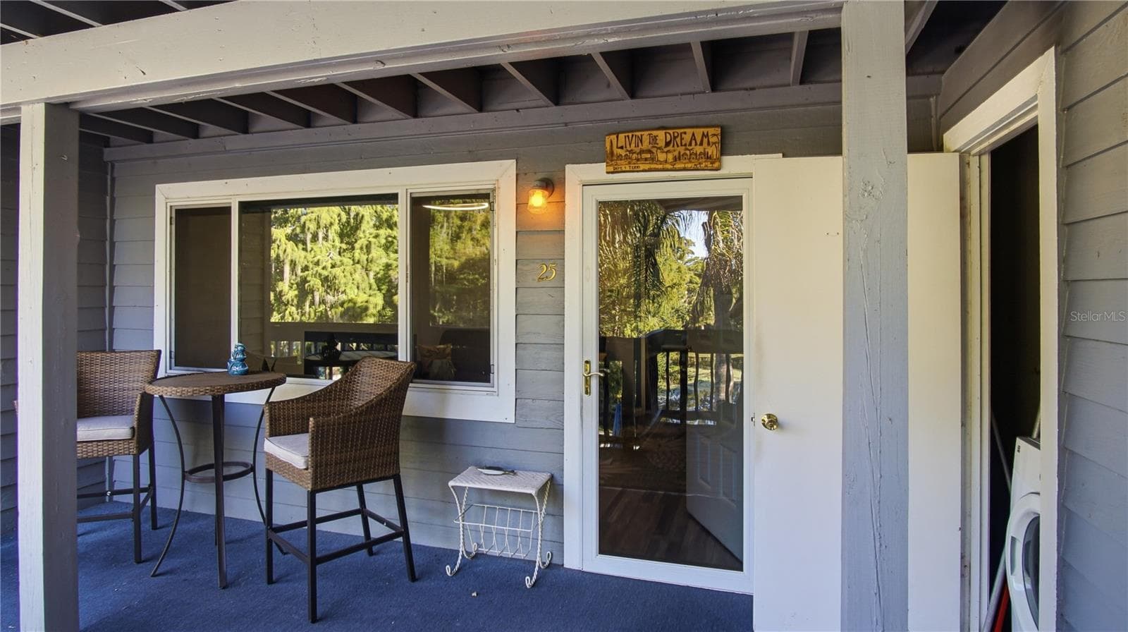 Front Porch/Entrance with storage closet & Dryer - 20820 RIVER DR #B25, DUNNELLON