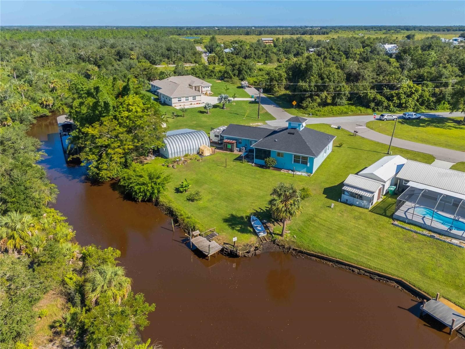 Aerial view of 141 Summerset Dr - 141 SUMMERSET DR, PUNTA GORDA