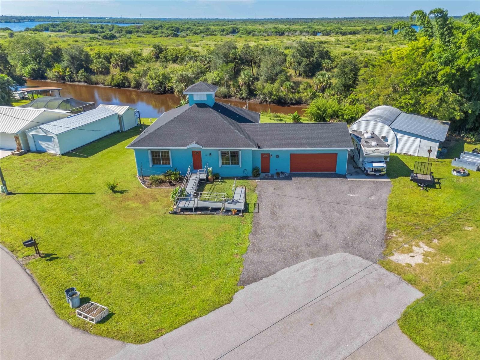Aerial view of 141 Summerset Dr - 141 SUMMERSET DR, PUNTA GORDA