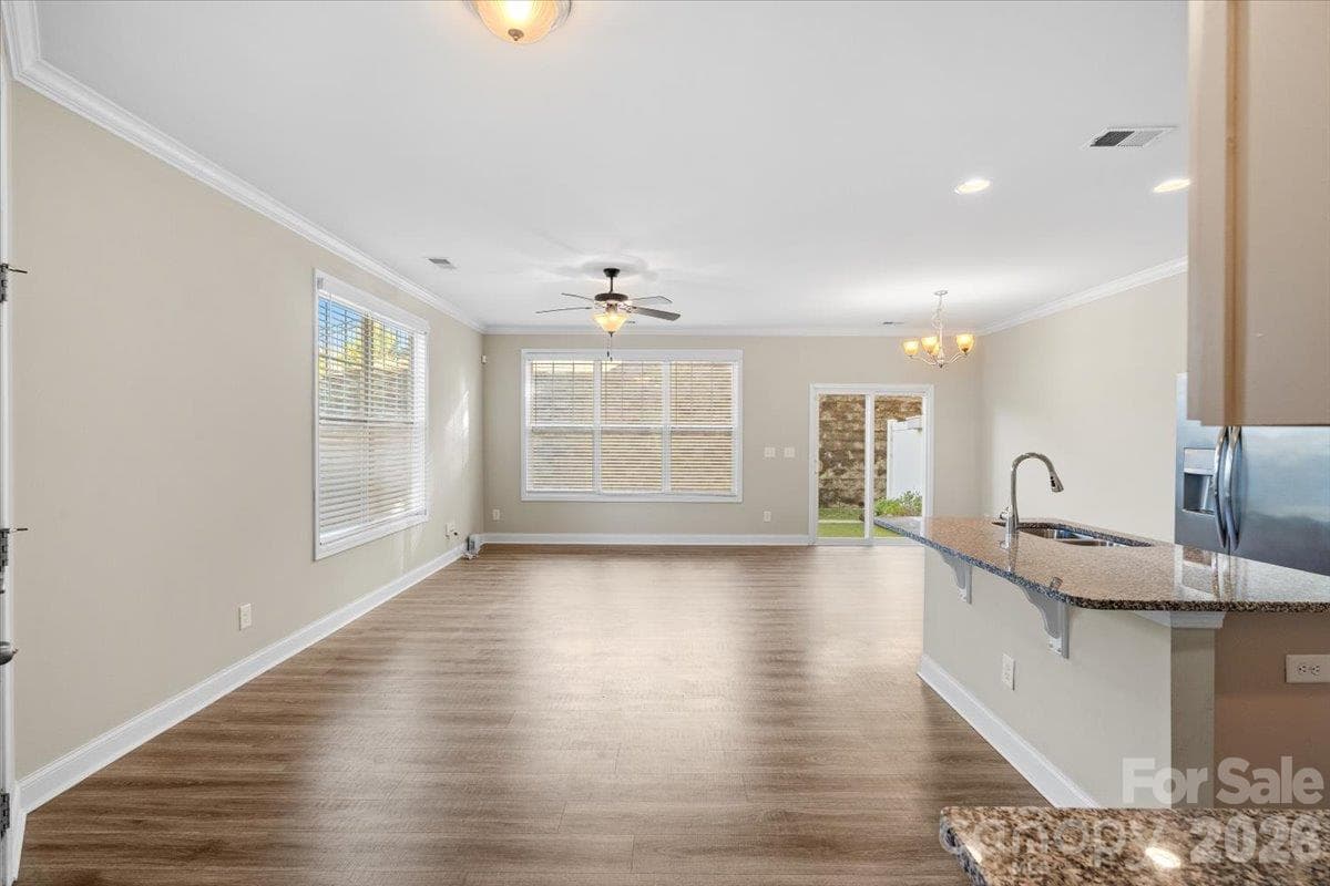 spacious open living space - 6556 Harris River Way, Charlotte