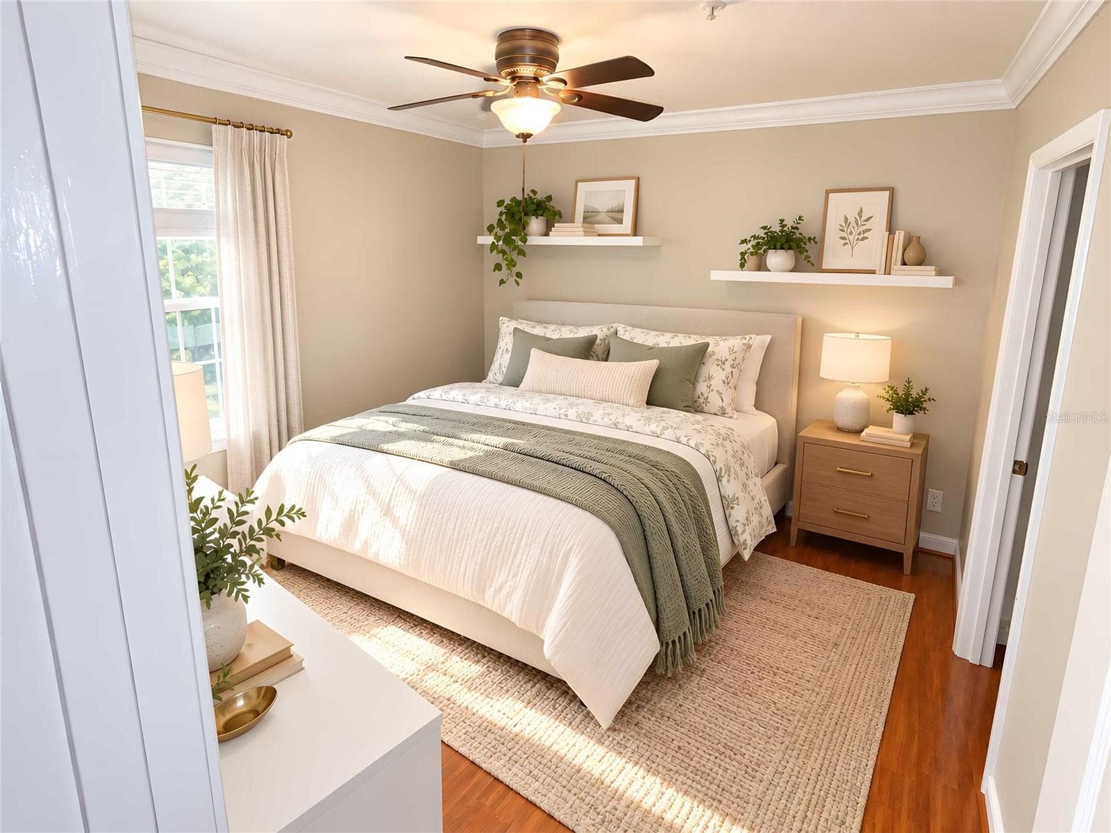 bedroom staged - 2904 SAINT GEORGE ST, ORLANDO