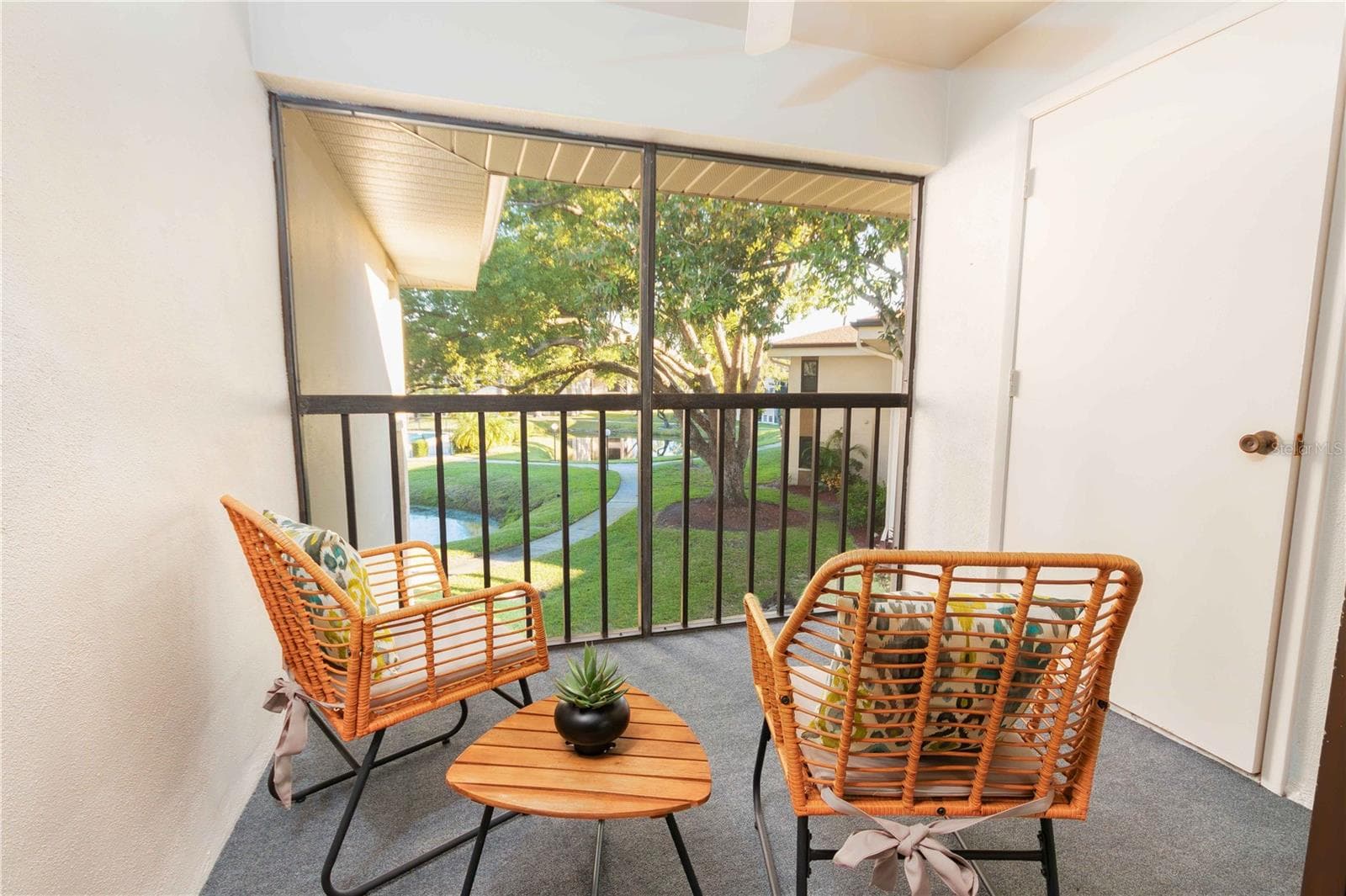 porch overlooking pool and ponds - 2700 NEBRASKA AVE #2-205, PALM HARBOR