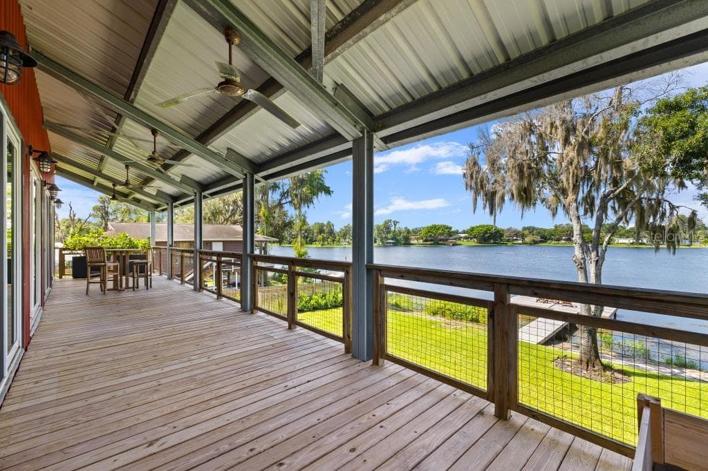 50 X 10 Elevated Covered Deck area makes entertaining a pleasure! - 16268 GATOR HOLE RD, ODESSA