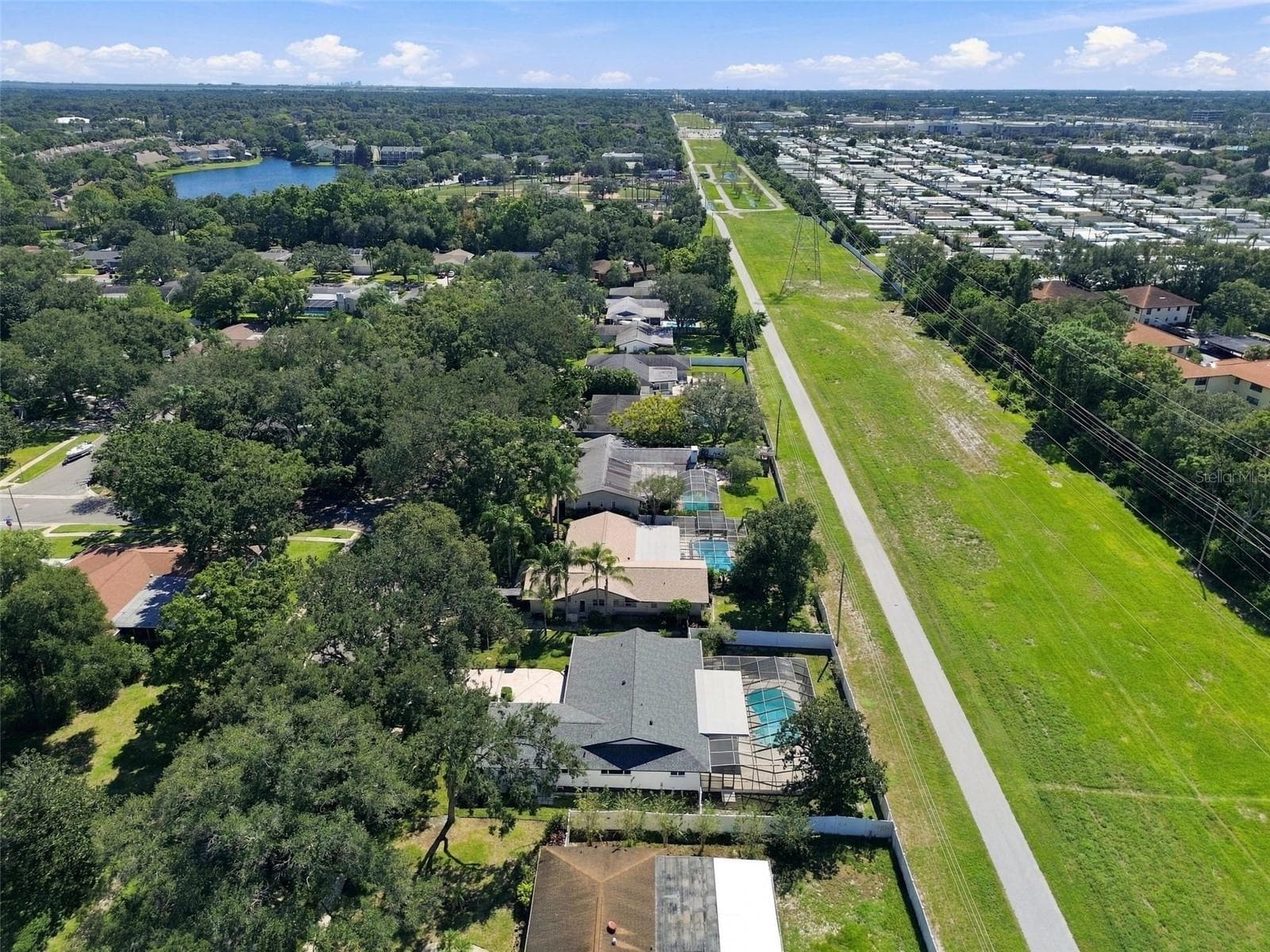 Ariel showing Pinellas trail - 2942 CLUBHOUSE DR W, CLEARWATER