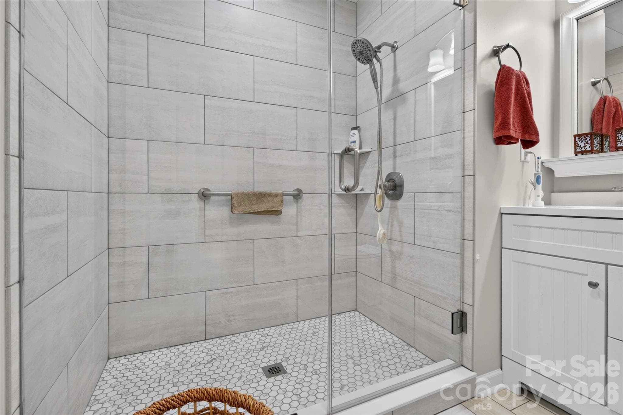 walk in shower - 2209 Rainbrook Drive, Monroe