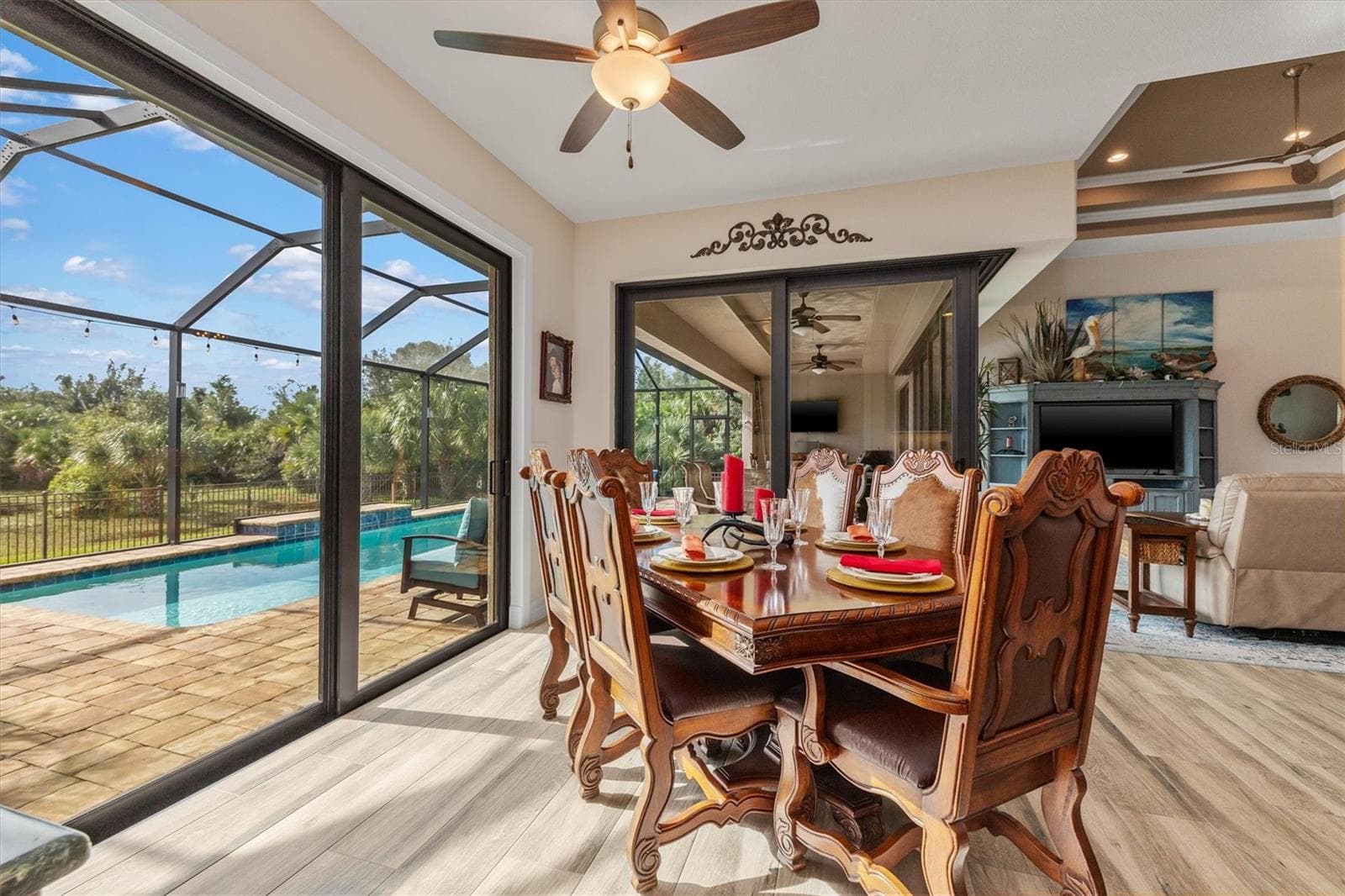 Open Dining Area to Lanai - 8414 DAFOE ST, PORT CHARLOTTE