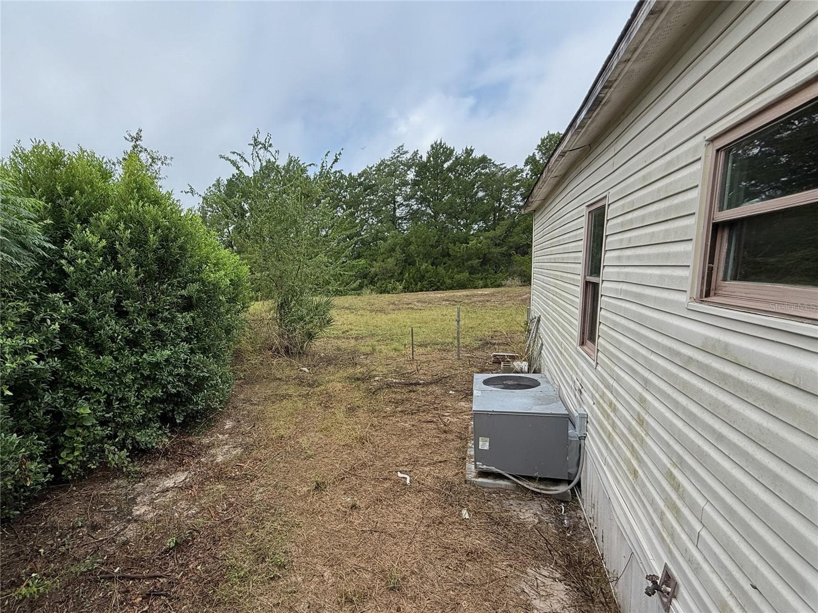 View from backdoor, much more yard behind - 16036 BOSLEY DR, SPRING HILL