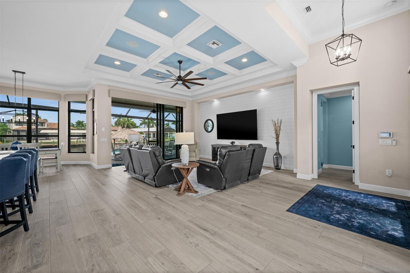Views of the water from everywhere in this custom build - 5205 SUNSET CT, CAPE CORAL