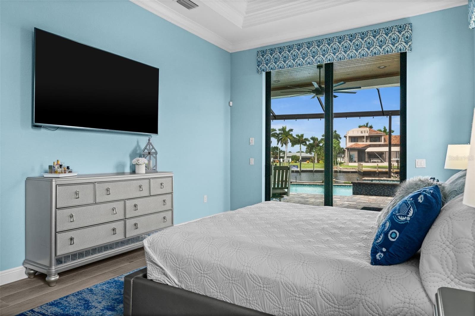 You can watch the boats go by from the bedroom! - 5205 SUNSET CT, CAPE CORAL