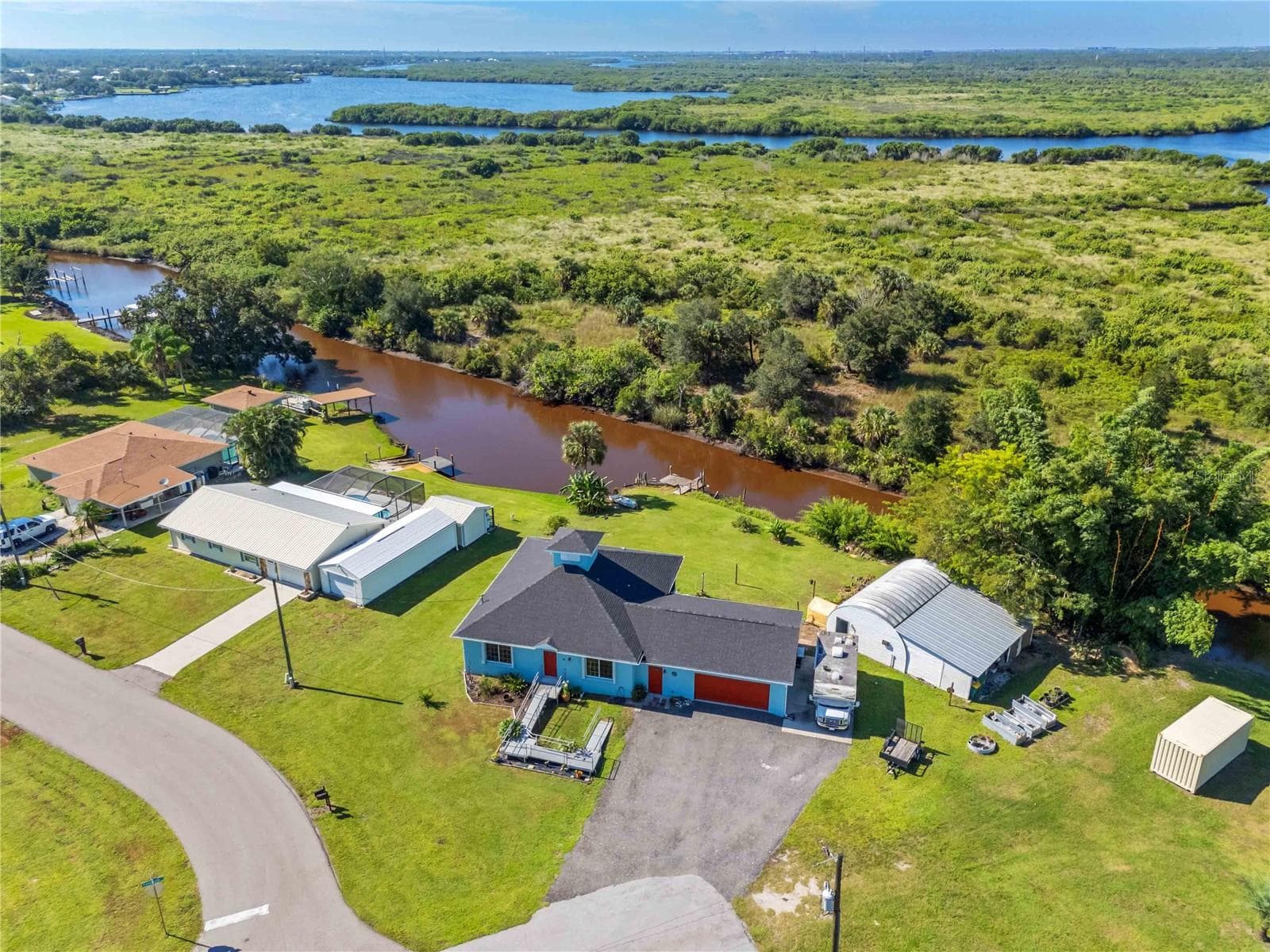 Aerial view - 141 SUMMERSET DR, PUNTA GORDA