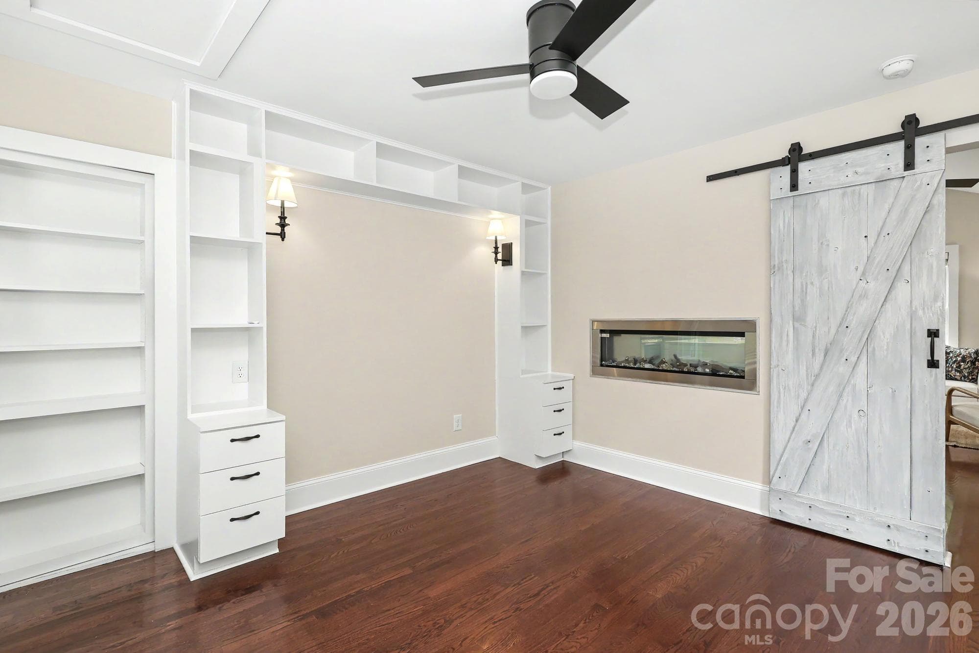 ADU bedroom with hidden walk in closet - 4320 Town And Country Drive, Charlotte
