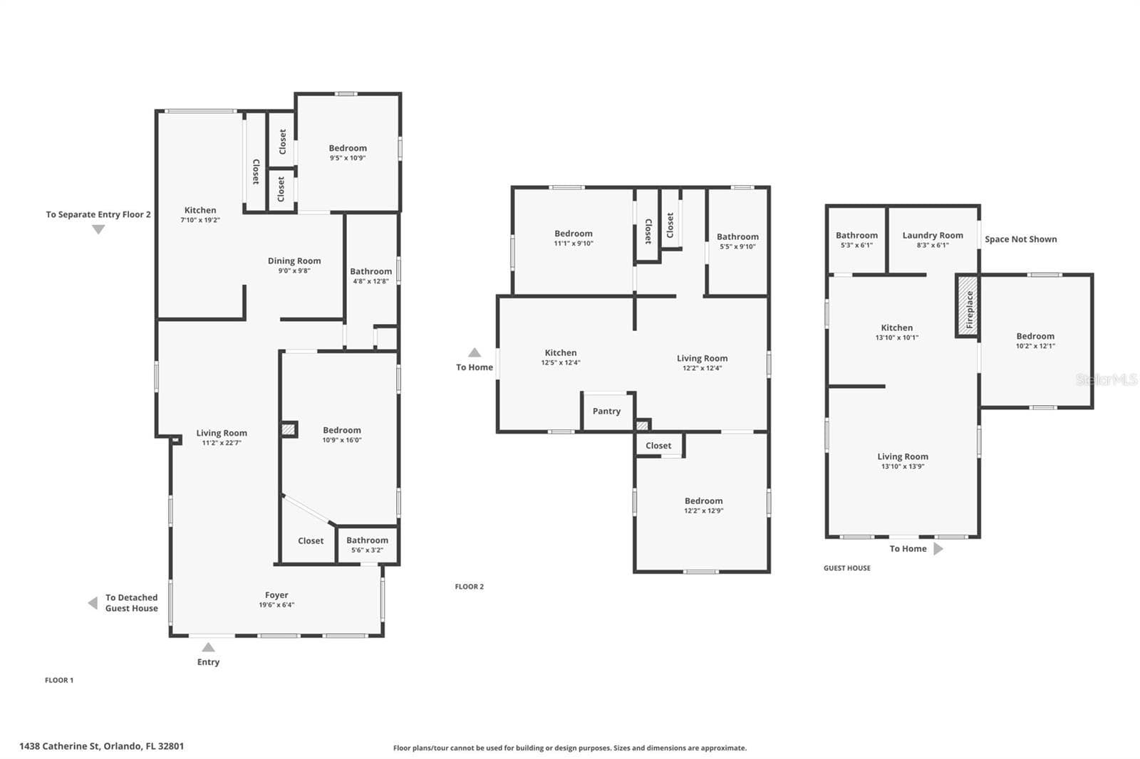 Triplex at 1438 CATHERINE ST, ORLANDO, photo 5 of 41