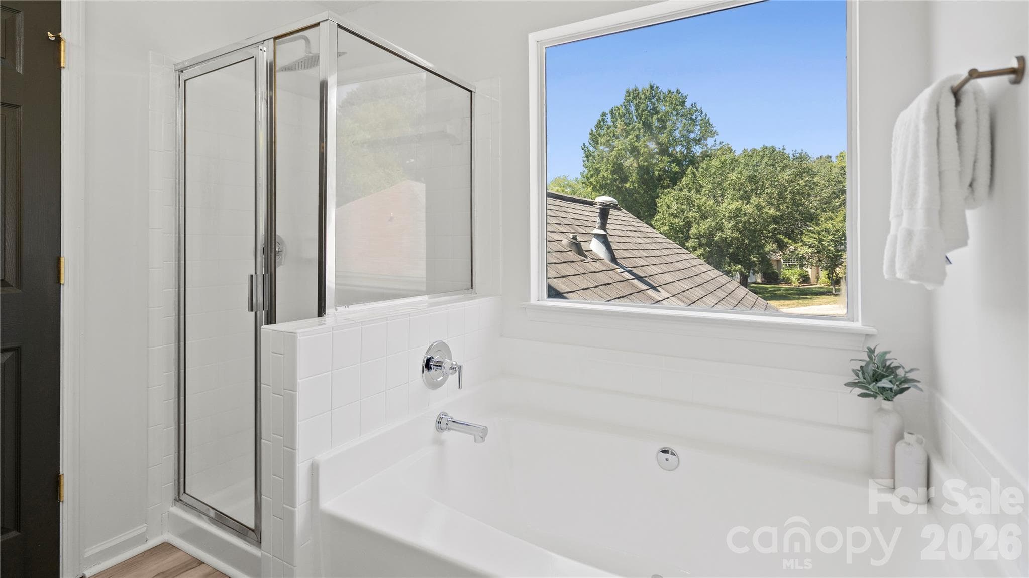Relaxing Garden Tub and Separate Shower Stall - 13918 Wild Heather Court, Charlotte