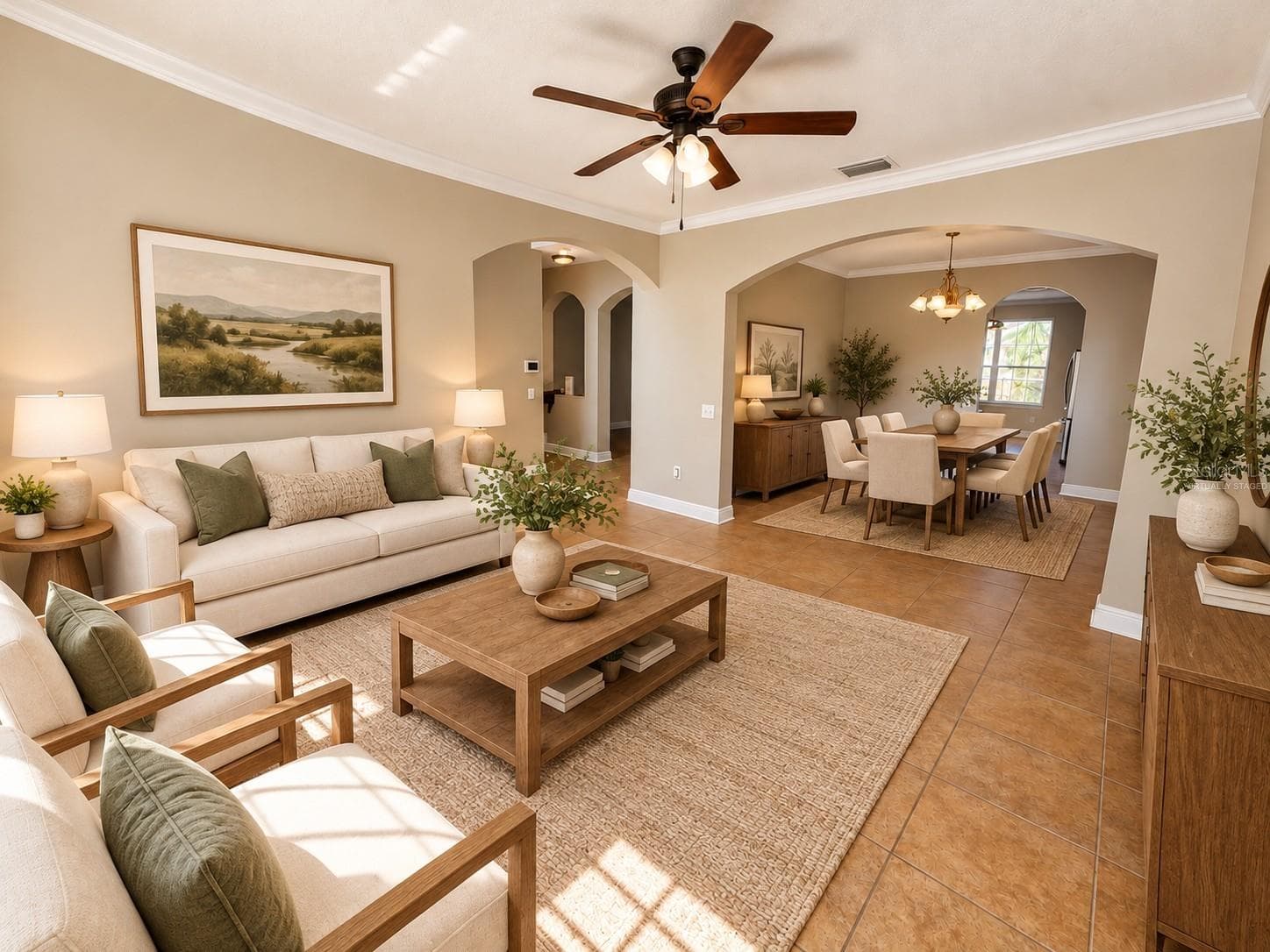 Virtually Staged Formal Living Room/Formal dining Room - 1753 OPEN FIELD LOOP, BRANDON