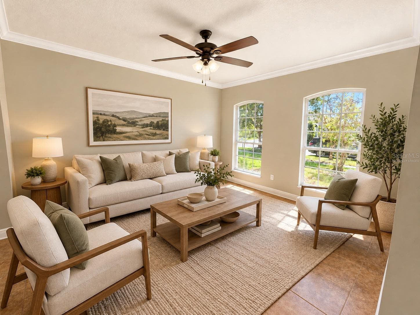 Virtually Staged Formal Living Room - 1753 OPEN FIELD LOOP, BRANDON