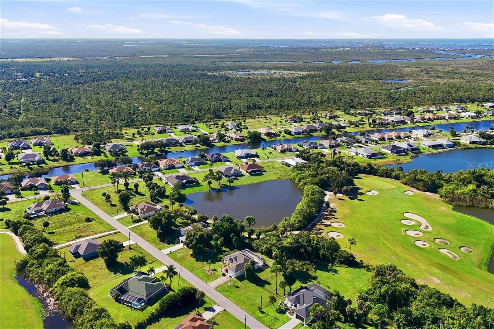 Golf Course Abutts Lake - 1078 ROTONDA CIR, ROTONDA WEST