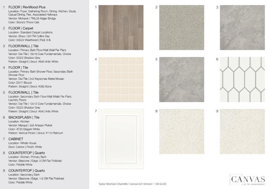 505 Silver Spur Alley design selections! This home is currently under construction and selections are subject to change. - 505 Silver Spur Alley, Indian Trail